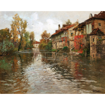 РЕПРОДУКЦИИ НА КАРТИНИ Покрай реката, Болио (1903)